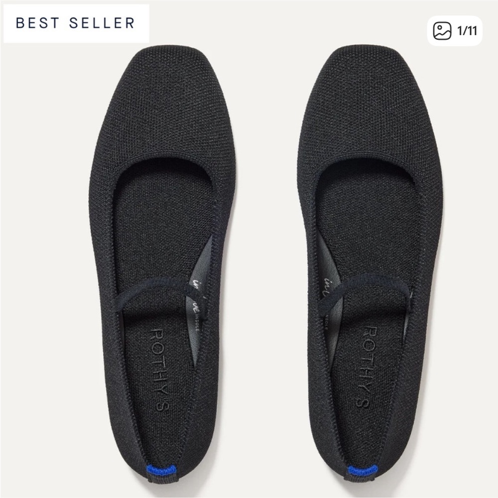 Rothy's Square Mary Jane Flats